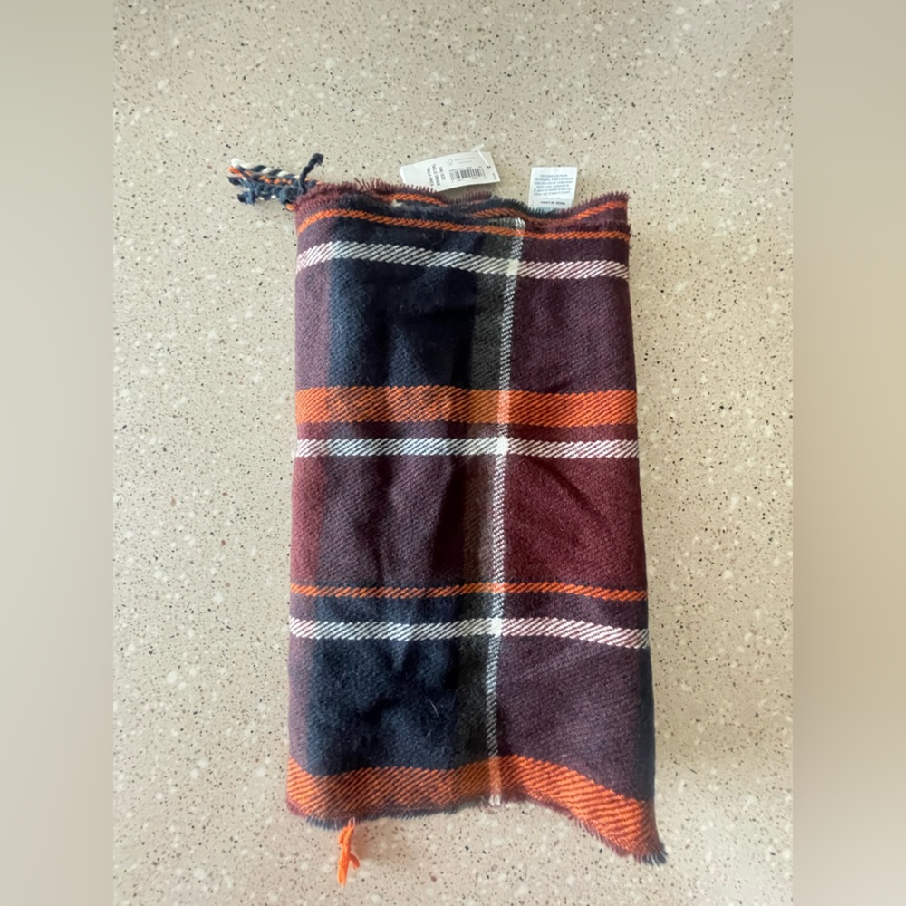 Unisex Plaid Scarf